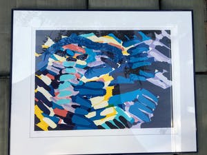 Karel Appel - Zeefdruk, Uit de 'Stripes' serie - 31/77 - handgesigneerd kopen? Bied vanaf 475!