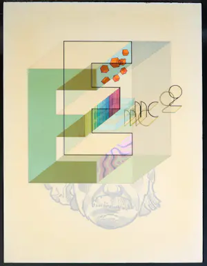 Len Ong - Gemengde techniek op papier, Of Element, Energy, Equation and Mass Matters kopen? Bied vanaf 1!