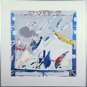 Piet Warffemius - Acryl op papier, Napoli - Ingelijst kopen? Bied vanaf 150!