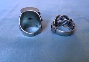 1e gehalte Zilver - 925 zilveren ringen en een verzilverde hanger kopen? Bied vanaf 1!