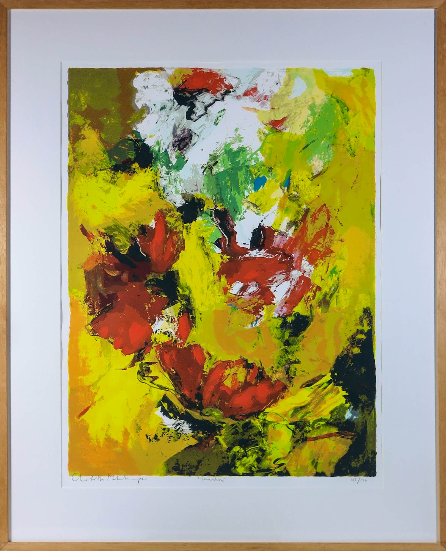 Charlotte Molenkamp - Zeefdruk op papier, Zomertuin - Ingelijst (Groot) kopen? Bied vanaf 100!