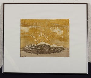 Jan Montyn - The morning Mekong delta - 25/40 - 1985 - kleurenets op papier kopen? Bied vanaf 20!