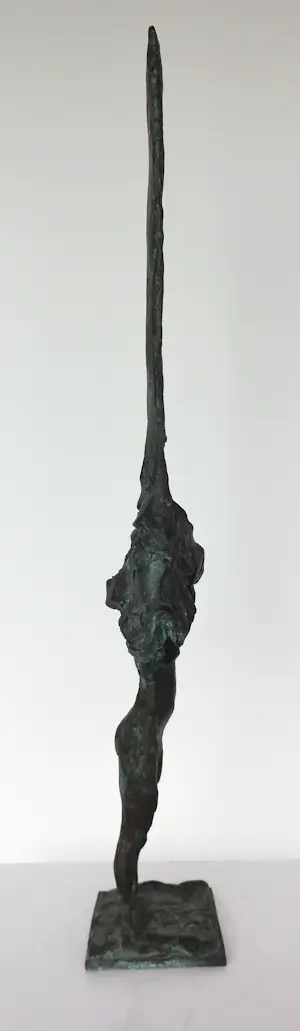 Ruudt Wackers - Brons, Vrouw met een boom kopen? Bied vanaf 600!