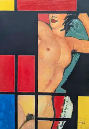 Martine Jacobs - Mondriaans raam verkocht voor € 69!