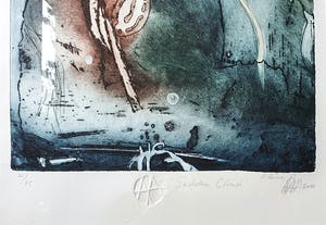 Ad Arma - Ets: 'Sudden cloud' - Ingelijst (Zeer groot) kopen? Bied vanaf 195!