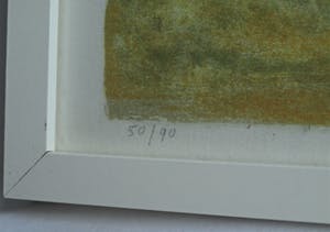 Jeroen Hermkens - Ingelijste litho , “Blikken stad” – 1992 kopen? Bied vanaf 1!