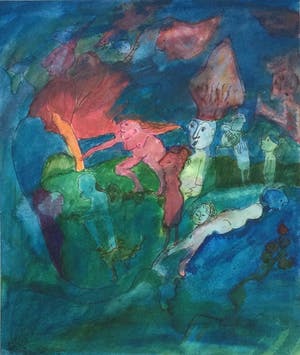 Willemien Albers - Zinnebeelden | Gouache - ingelijst kopen? Bied vanaf 25!