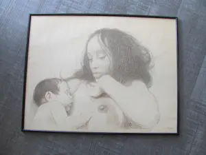 Aat Veldhoen - Moeder en kind. kopen? Bied vanaf 40!