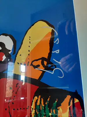 Herman Brood - Zeefdruk: Red Baron, Ingelijst. kopen? Bied vanaf 475!