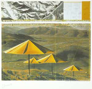 Christo - Offset, The Umbrella's verkocht voor € 1!
