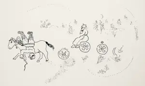 Marc Chagall - 2 Farb-Lithographien "Derriere Le Miroir" von 1950 kaufen? Bieten Sie von 180!