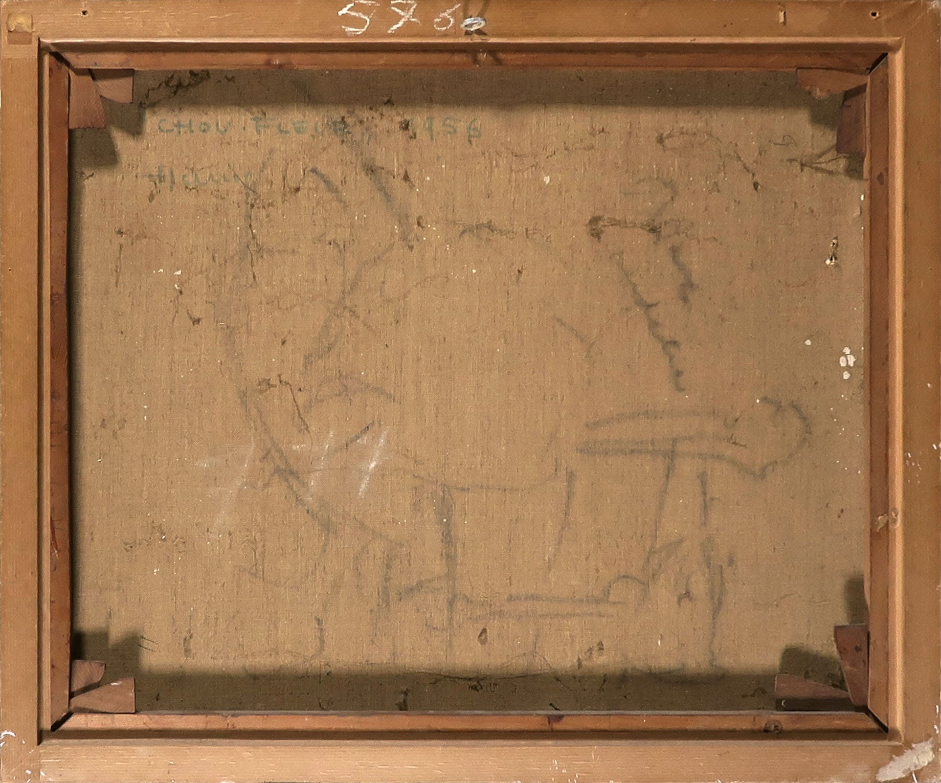 Desire Haine - Olieverf op doek, Chou-fleur - Ingelijst kopen? Bied vanaf 150!