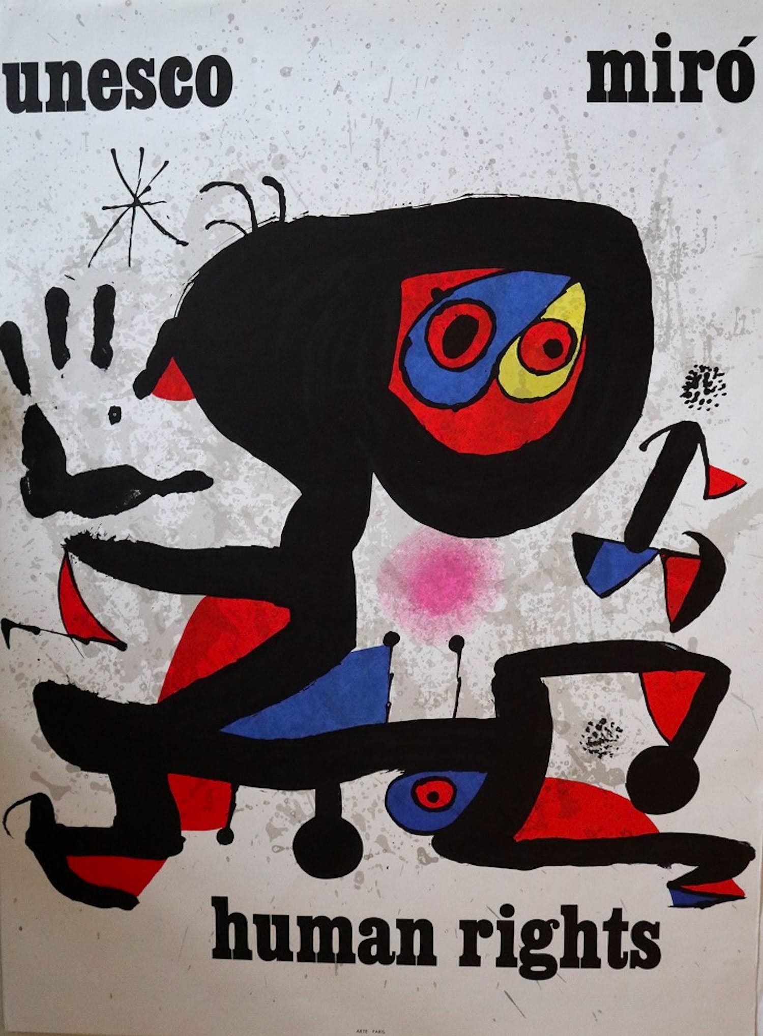 Joan Miro - Lithografische expositie affiche verkocht voor € 1!