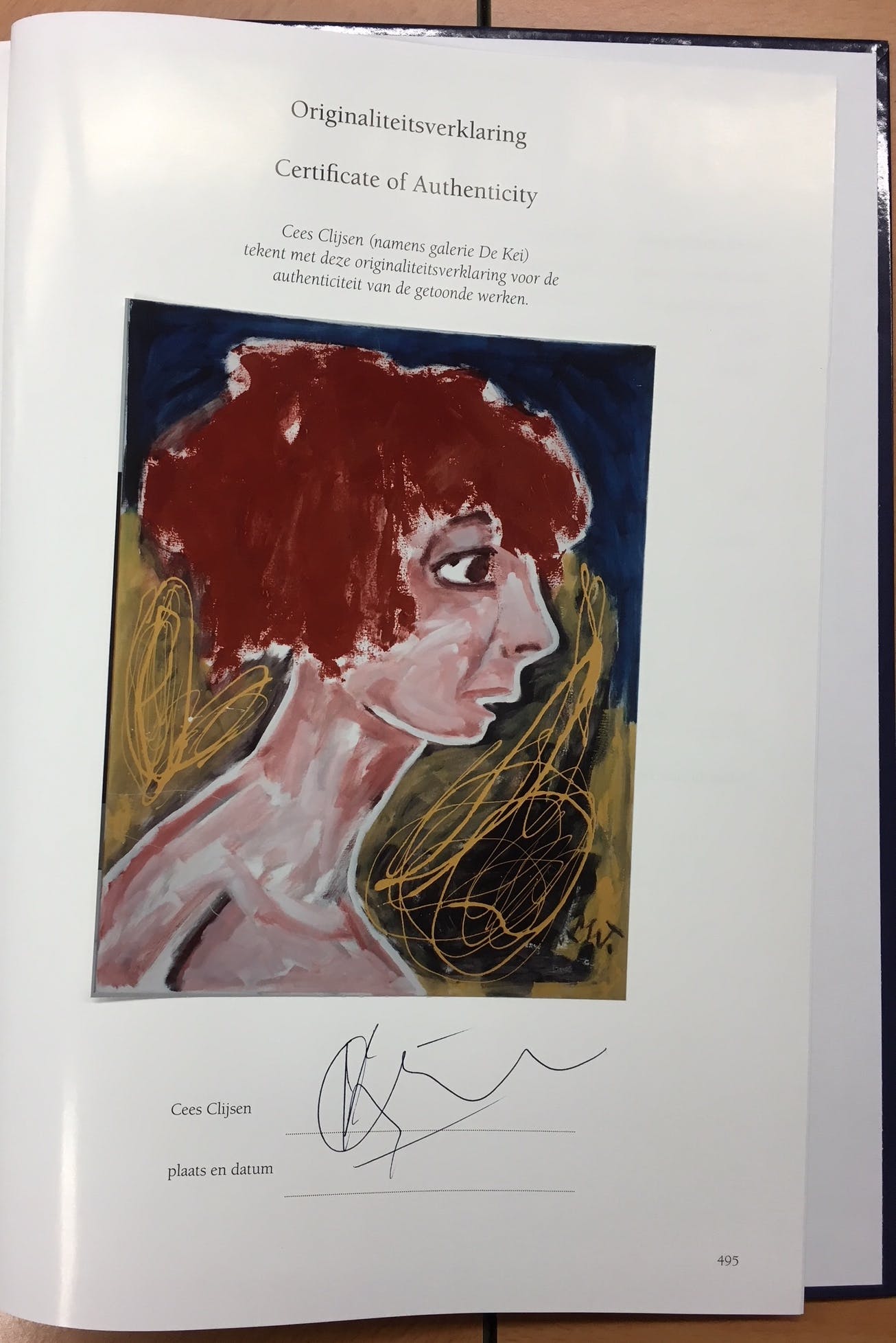 Martin van Wordragen - Gemengde techniek op doek, Uit bad - Ingelijst kopen? Bied vanaf 350!