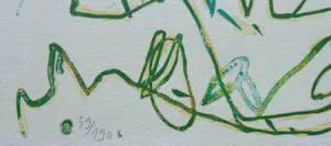 Jan Voss - LYRISCHE COMPOSITIE / KLEURLITHO / 50x65cm / SIG / 1978 / PRENT 190 kopen? Bied vanaf 45!