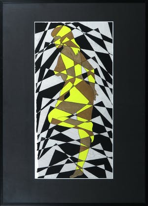 Hans Schoots - Gemengde techniek, Zonder titel - Ingelijst kopen? Bied vanaf 1!