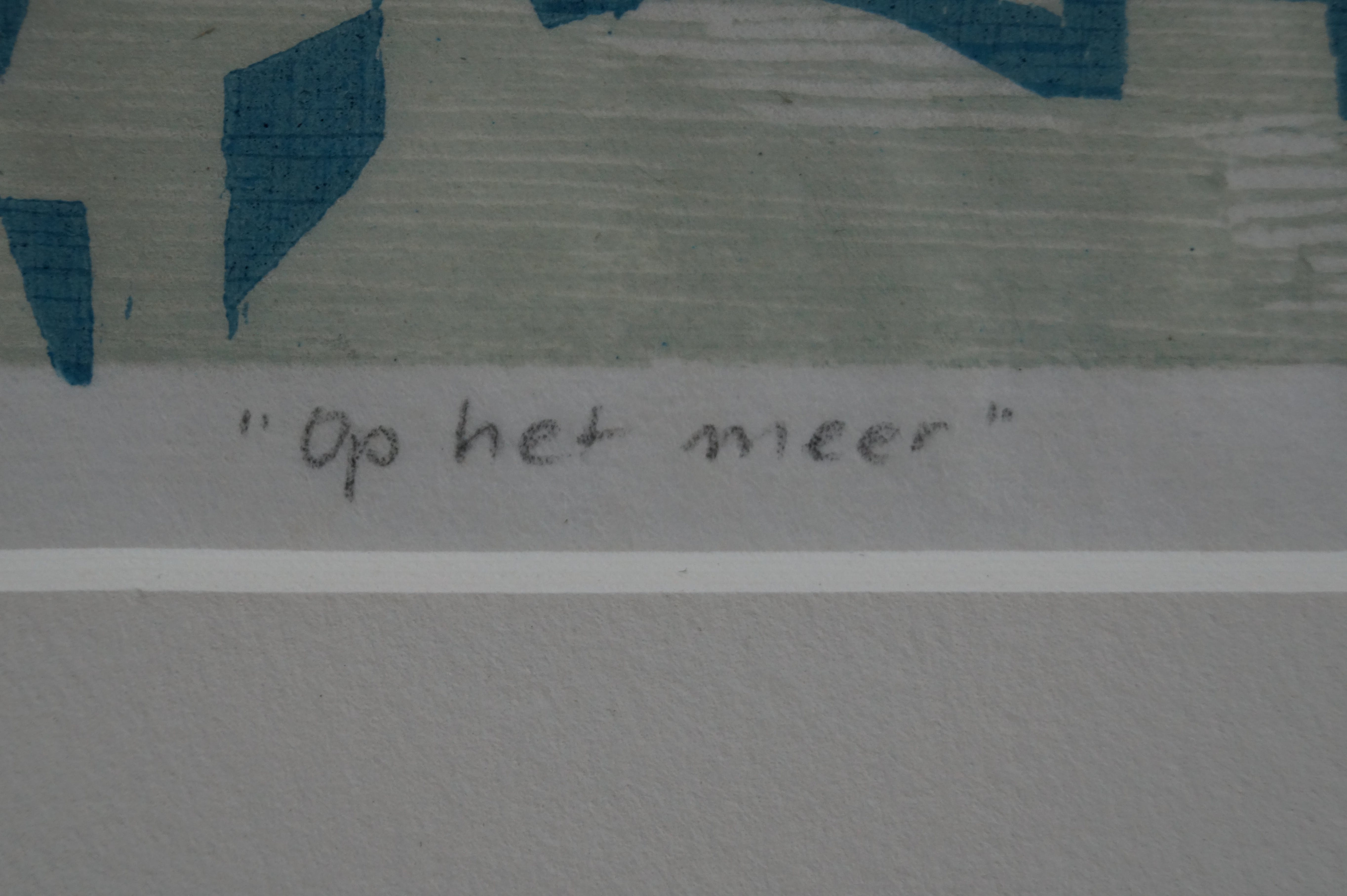Angenelle Thijssen - Op het meer - houtsnede kopen? Bied vanaf 20!