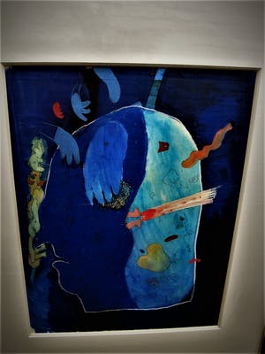 Michel van Overbeeke - GROTE surrealistische Gouache op papier - zonder titel - gesigneerd kopen? Bied vanaf 20!