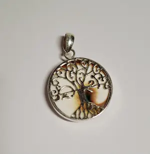 Nieuw Handgemaakte ronde zilveren oorbellen met een mooie  levensboom, kopen? Bied vanaf 55!