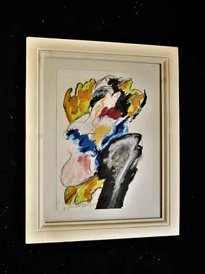 O.C. Hooymeijer - Expressionistische gemengde techniek (Olieverf/Pastel e.a.) "Can Can danseres" kopen? Bied vanaf 1!