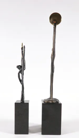 Hans Kuyper - & Corry Ammerlaan - Lot van twee verbronsde beelden kopen? Bied vanaf 1!