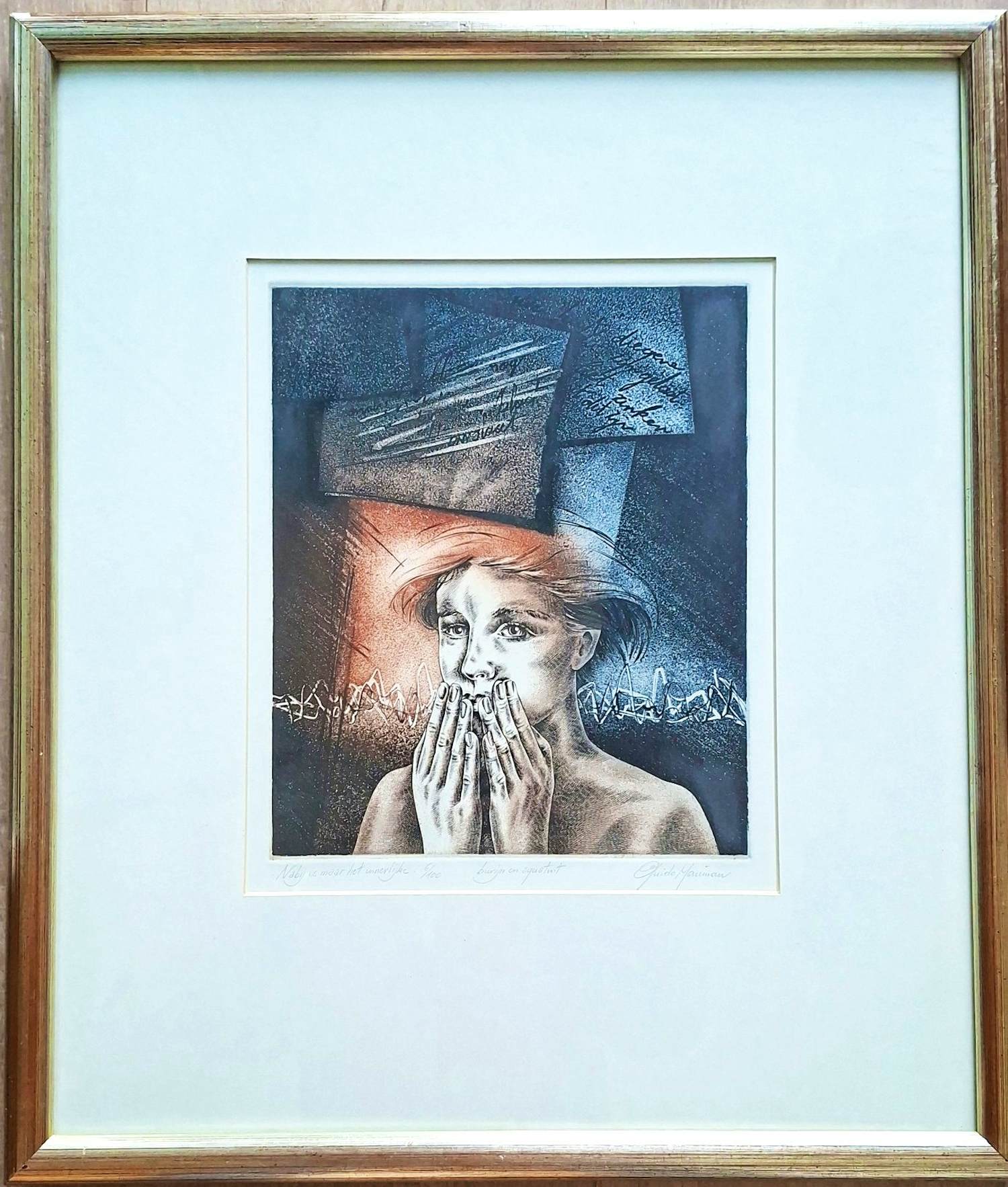 Guido Mariman - " Nabij is maar het innerlijke " 6/100 Burijn en aquatint kopen? Bied vanaf 49!