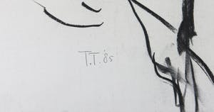 Toon Teeken - Houtskool, Zonder titel kopen? Bied vanaf 1!