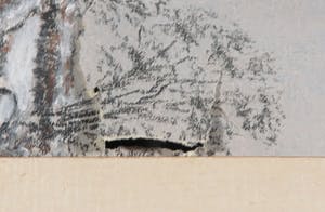 Niet of onleesbaar gesigneerd - Pastelkrijt, Landschap met molen kopen? Bied vanaf 1!