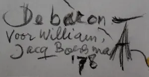 Jacques Boersma - (Alain Teister)Potloodtekening: De baron- 1978 kopen? Bied vanaf 125!