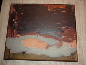 Petra Dekker - zonder titel, olieverf op doek 1989 in prima conditie kopen? Bied vanaf 30!