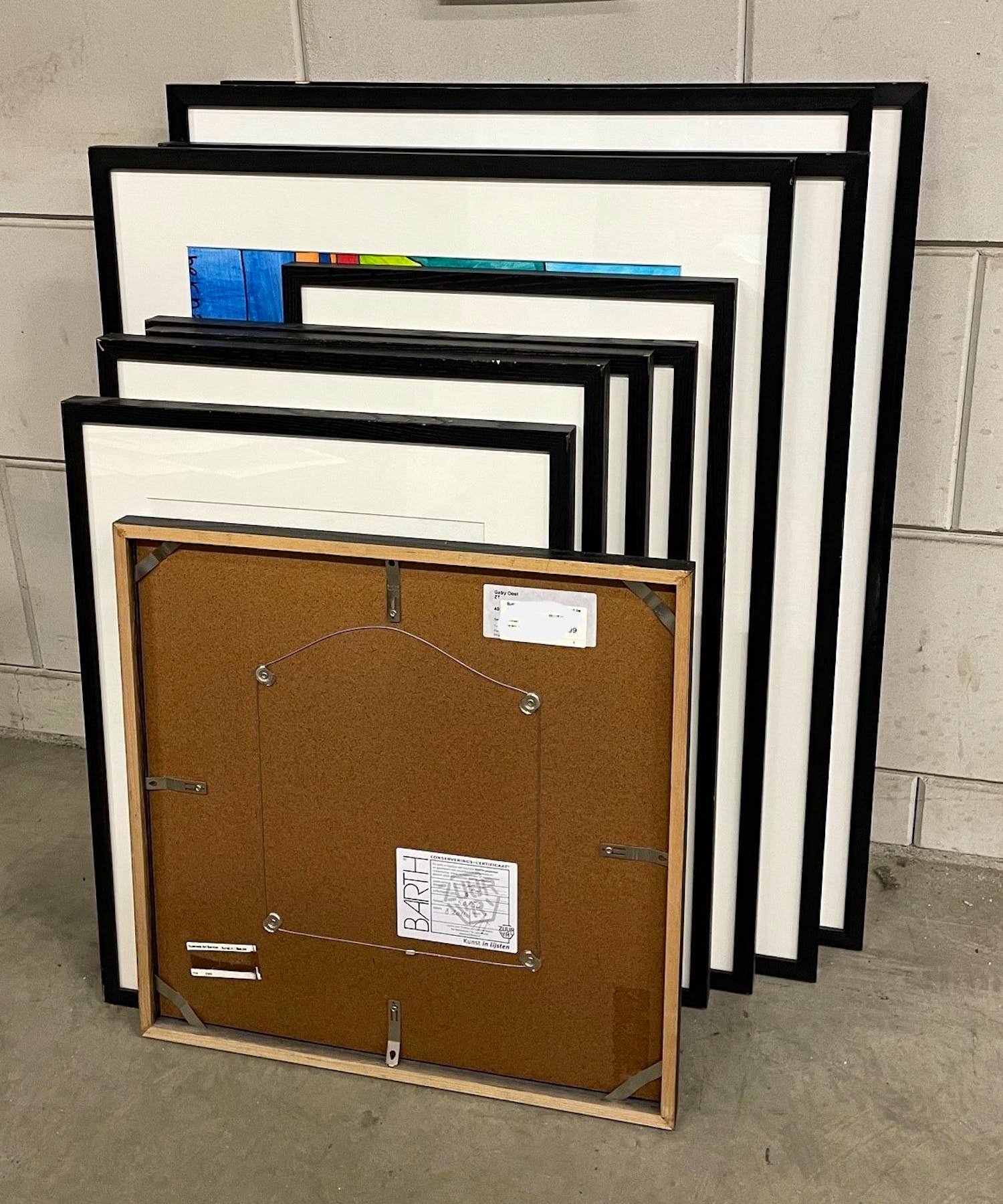 Niet of onleesbaar gesigneerd - LOT VAN 10 LIJSTEN! O.a. stevige Barth-lijsten, verschillende formaten (nr. 5) kopen? Bied vanaf 1!