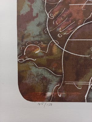 Hans Erni - Schachspieler, Litho kopen? Bied vanaf 295!