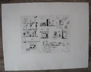 Herman Berserik - Ets - Herinnering aan St Remy - 1967 kopen? Bied vanaf 75!