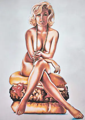 AcheterMel Ramos - Hamburger Girl, genummerde offset litho? Enchérissez de 75!