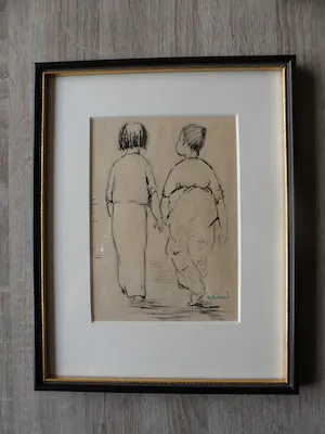 Gabriëlle Ferrand - 2 Pentekening, kopen? Bied vanaf 45!