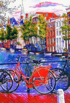 Elena Polyakova - Elena Polyakova - Red bike in Amsterdam verkocht voor € 85!