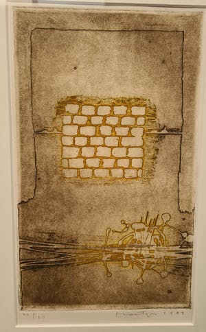 Jan Montyn - Abstracte muur kopen? Bied vanaf 50!