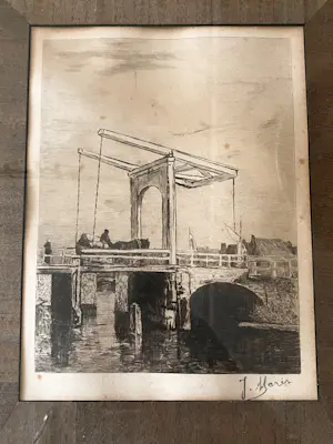 AcheterJacob Maris - Ets Paard en wagen op een ophaalbrug? Enchérissez de 40!