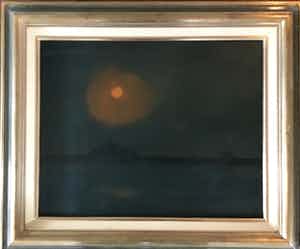 Jan A. de Boer - Zaans landschap (vanuit zijn atelier) verkocht voor € 125!