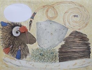 Lon Buttstedt - kleurenlitho - 'From Wadi to Wadi' - 1996 (Kleine oplage) kaufen? Bieten Sie von 50!