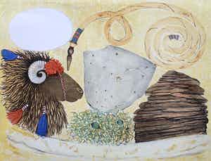 Buy Lon Buttstedt - kleurenlitho - 'From Wadi to Wadi' - 1996 (Kleine oplage)? Bid from 50!