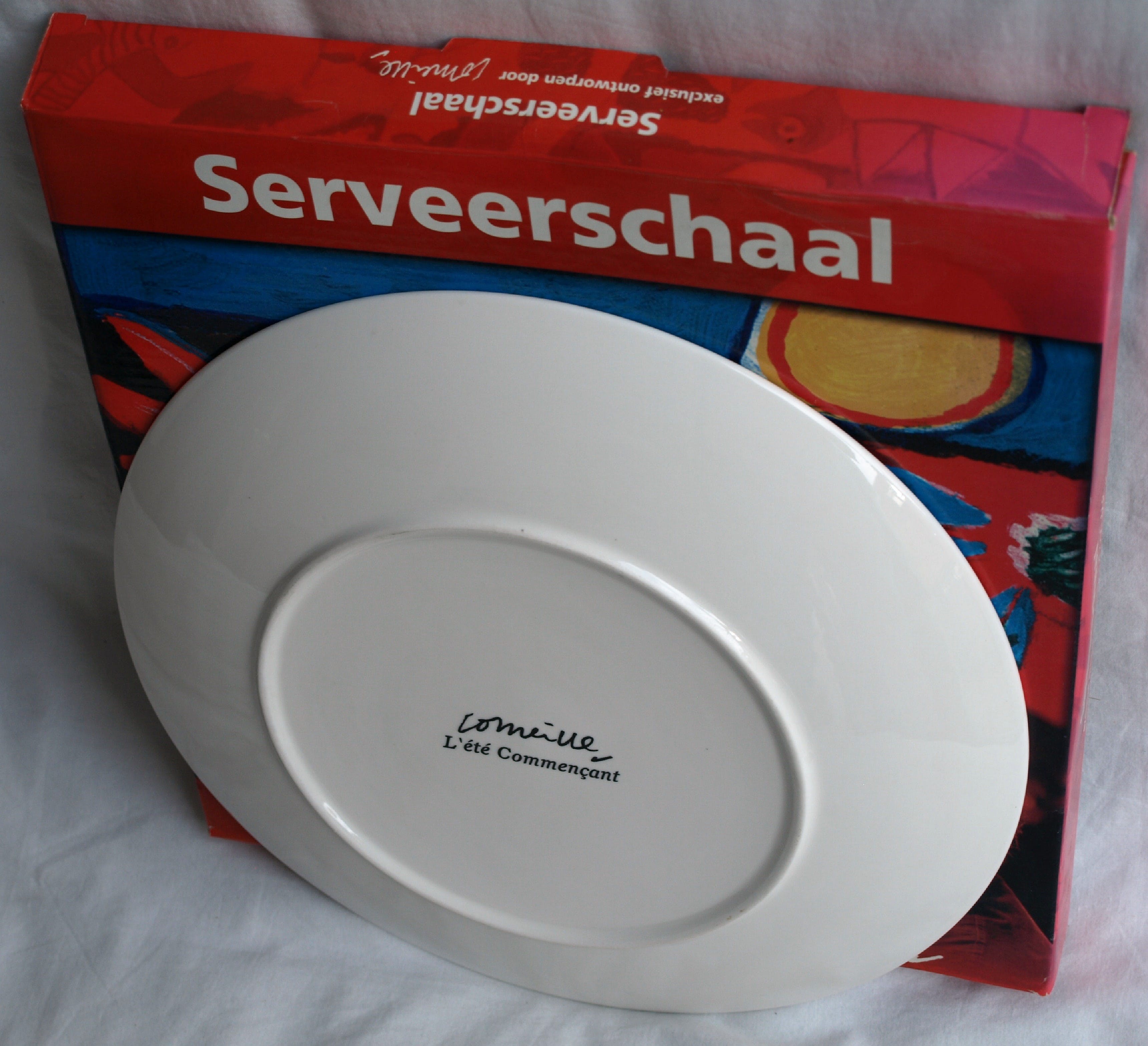 Corneille - Porseleinen serveerschaal met de doos, L' été Commençant kopen? Bied vanaf 15!