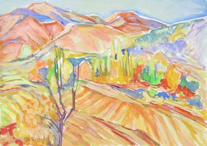 Joe Wols - Lot van drie tekeningen op papier, Landschappen kopen? Bied vanaf 1!