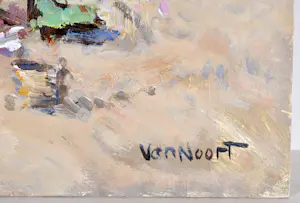 Arie-Kees van Noort - Zandvoort - Olie op paneel - Gesigneerd - 30x45 cm kopen? Bied vanaf 180!