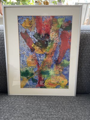 Niet of onleesbaar gesigneerd - Gemengde techniek - kleuren pallet - Ingelijst kopen? Bied vanaf 1!