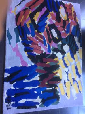 Karel Appel - Kat - tapijt, kleine oplage 100, Reflex Gallery Amsterdam verkocht voor € 650!