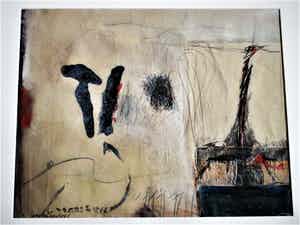 Peter Langenberg - Galerie ArtZaanstad - GROTE impress. Collage - gesigneerd - Galerieprijs 1200€ verkocht voor € 10!