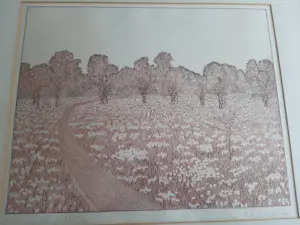 Peter Redeker - Ets, Landschap 1B kopen? Bied vanaf 40!