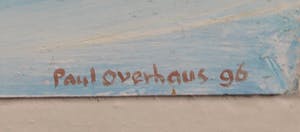 Paul Overhaus - Acryl op board, Winter - Ingelijst kopen? Bied vanaf 70!
