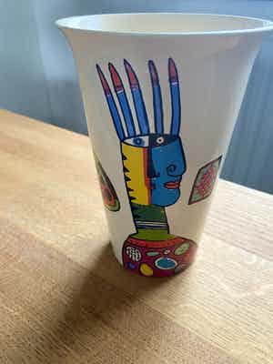 Clemens Briels - Keramiek vaas - Limited Edition - 1996 verkocht voor € 35!